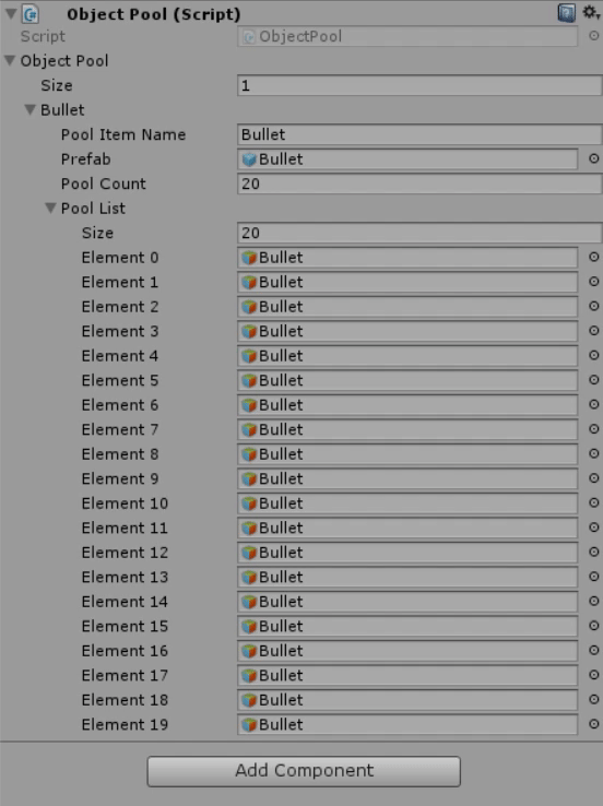 object pool in action