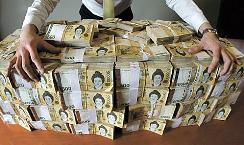 stack of money