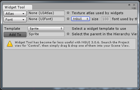 Widget Tool window