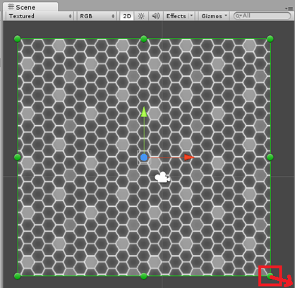 change sprite size in scene view