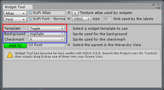 create an uitoggle widget