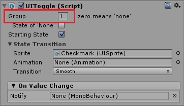 set group parameter to one to make radio buttons