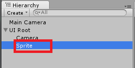 uisprite in hierarchy view