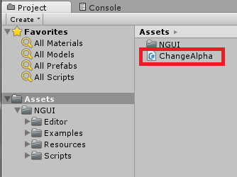 create changealpha csharp script 