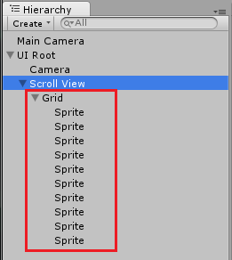 duplicate sprites under the uigrid widget