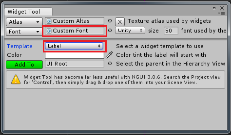 create an uilabel widget with newly created ngui font