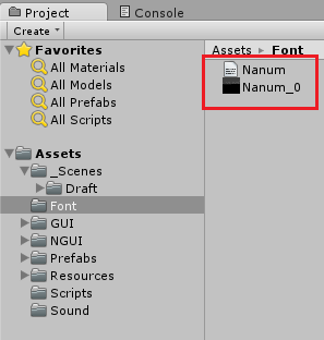 import font atlas to unity