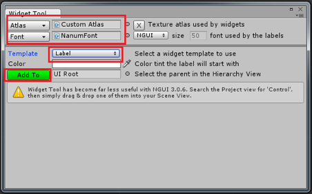 create an uilabel widget