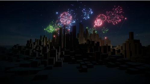 light module on particle system